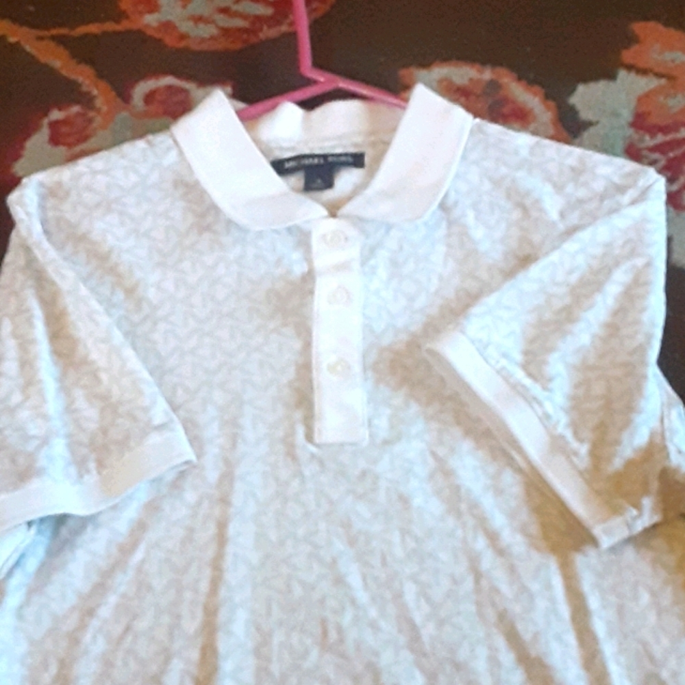 White Michael Kors Polo Shirt